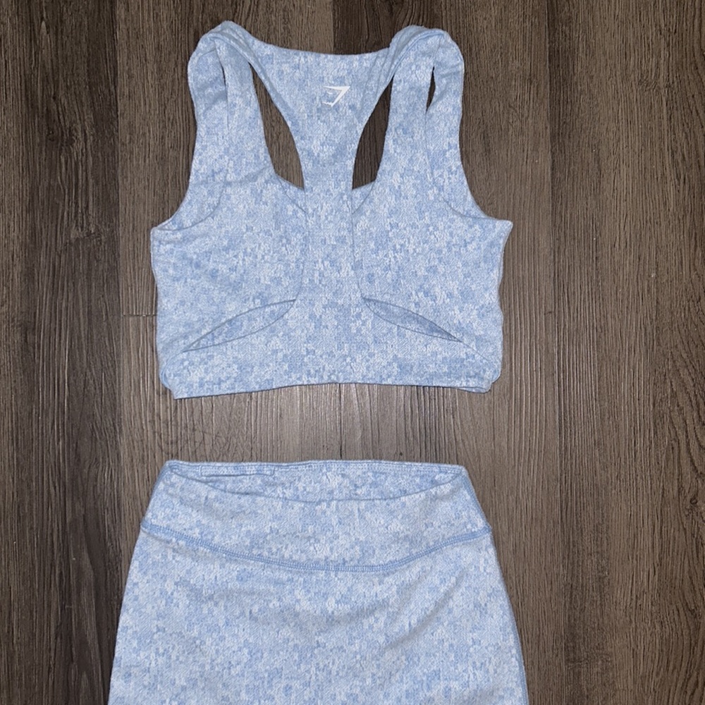 GYMSHARK baby blue set